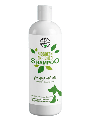 Biogreen Enriched Formula for Hot Spots & Allergies: Natural Cat Shampoo for Itchy Sensitive Skin PawPurity