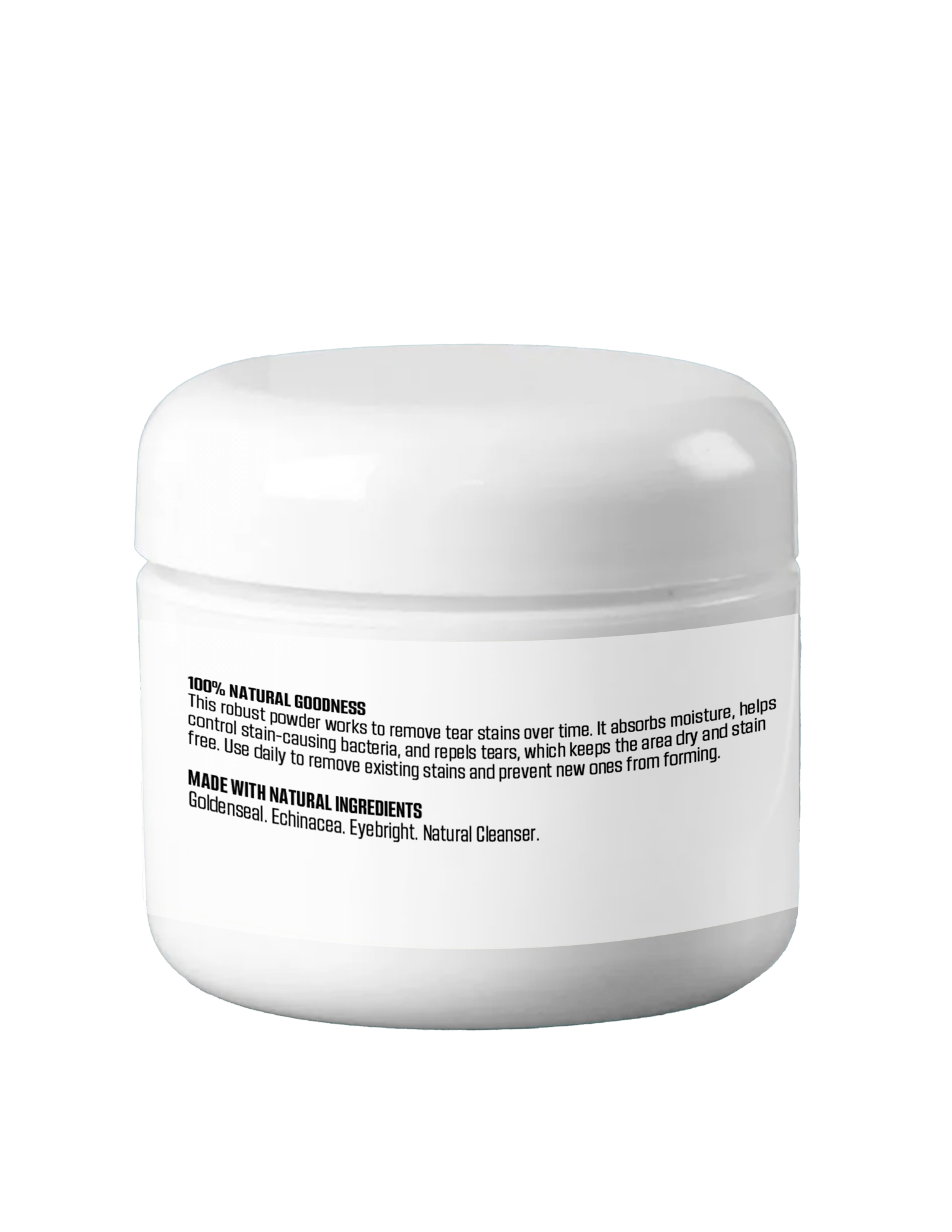 Natural Tear Stain Remover Powder for Dogs – Repels Tears