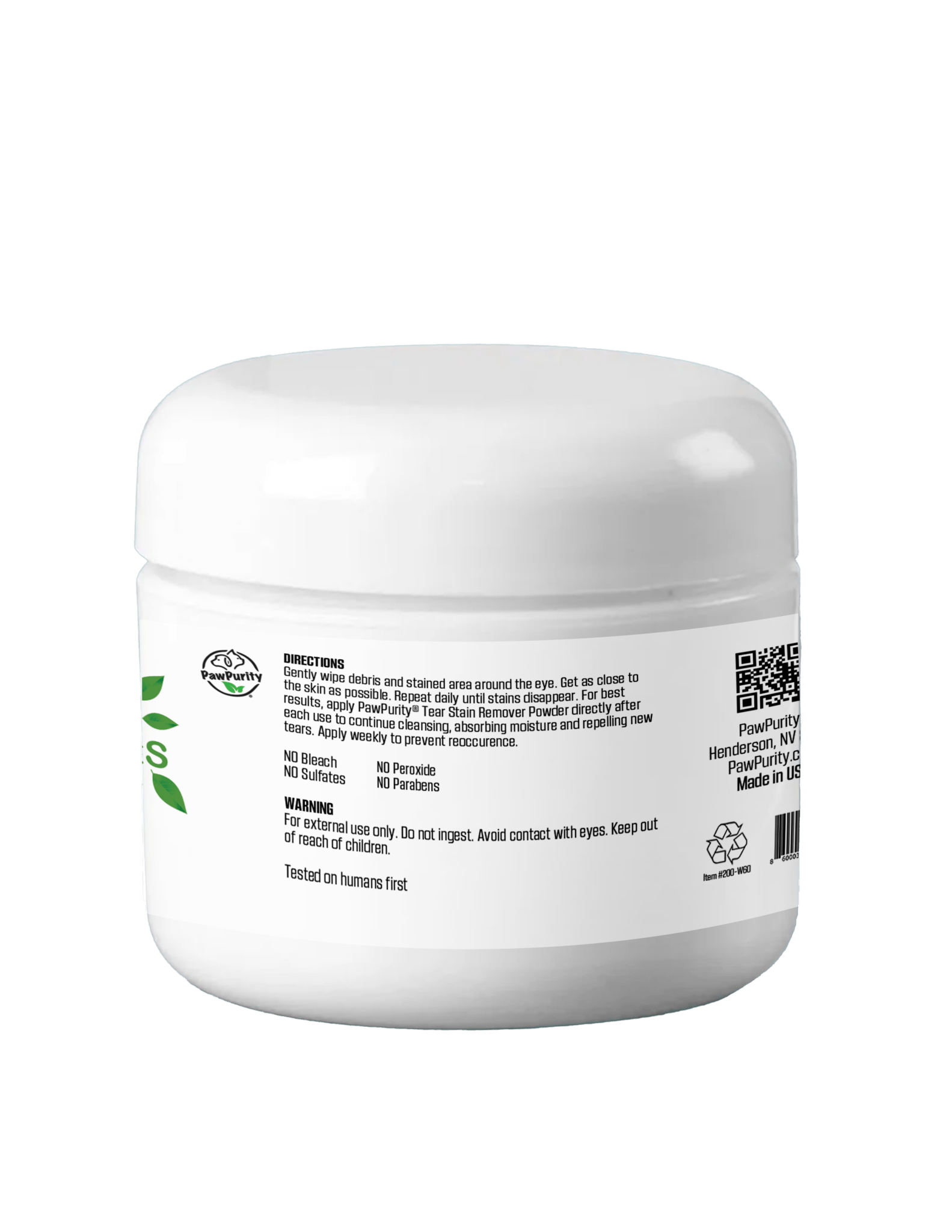 Natural Cat Tear Stain Remover Wipes - Kills Bacteria & Fungi - Safe Human-Grade Formula