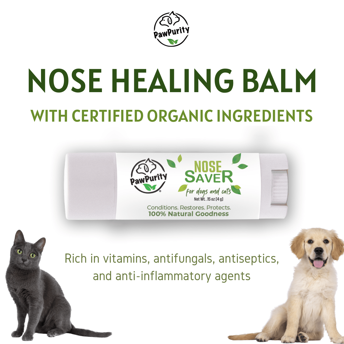 nose saver heals with organic oils