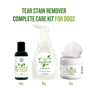 Dog Tear Stain Remover Kit - Remove Stains in 7 Days Naturally Complete Care | PawPurity