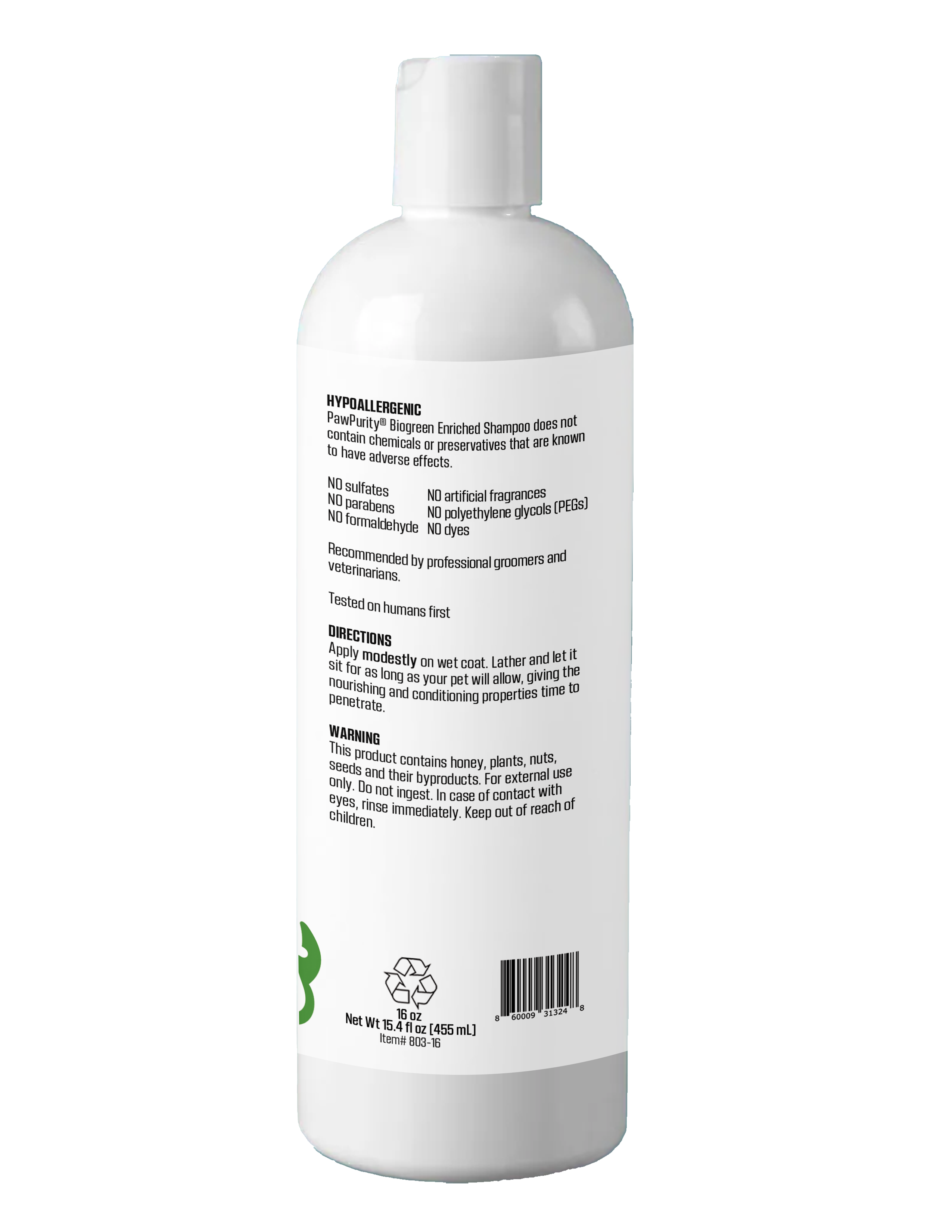 Biogreen Enriched Shampoo For Dogs & Cats