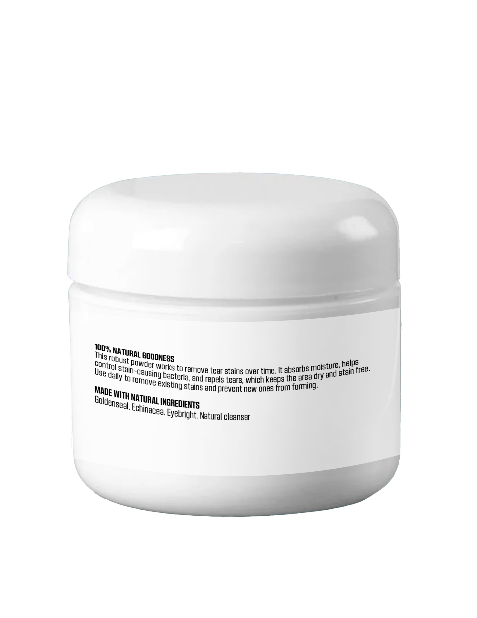 Natural Tear Stain Remover Powder for Dogs – Complete 3-Step System | Fast Results in 7 Days