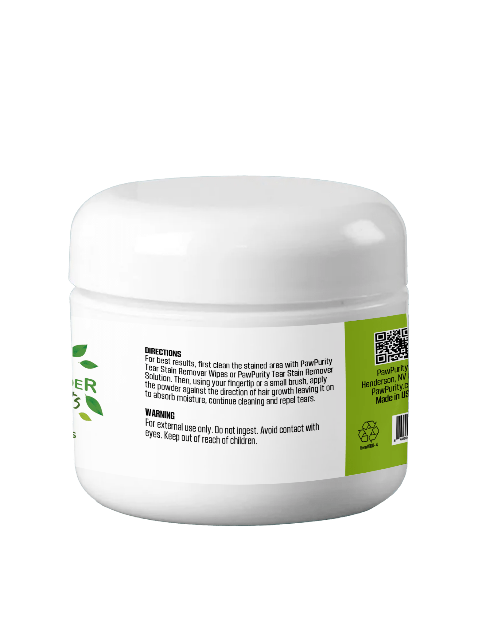Natural Tear Stain Remover Powder for Dogs – Complete 3-Step System | Fast Results in 7 Days