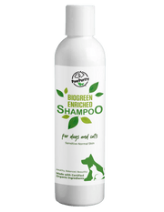 Dog shampoo for itchy skin ingredients - PawPurity 16oz side label with 20 organic botanicals