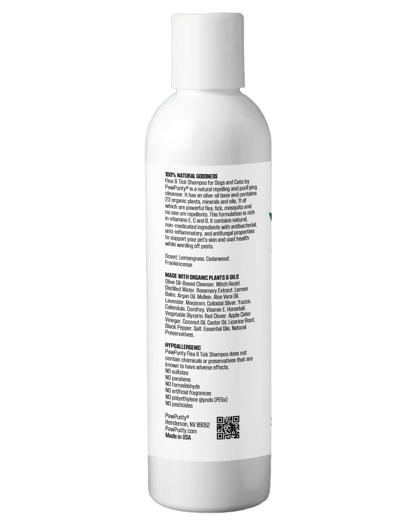 Chemical-Free Flea & Tick Dog Shampoo With 11 Repellents | PawPurity