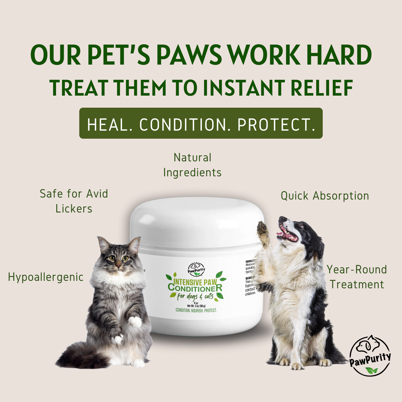 Intensive Paw Conditioner For Dogs & Cats