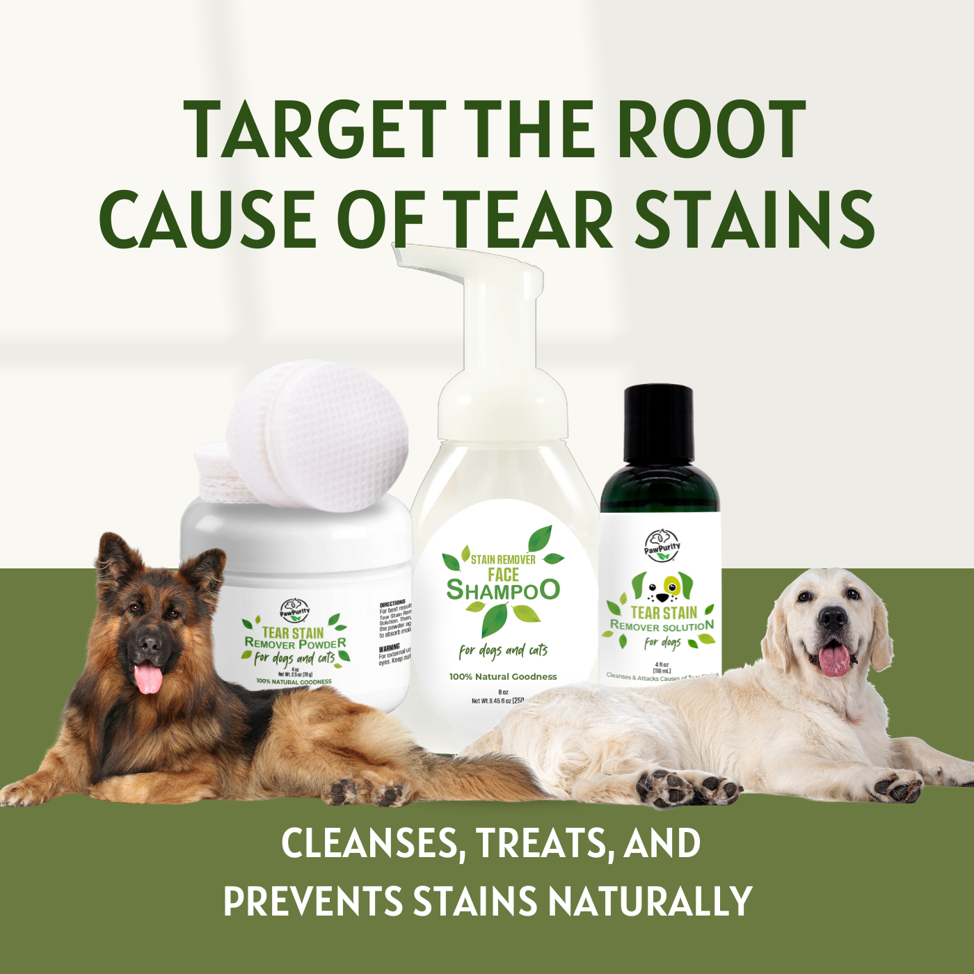 Tear Stain Remover Complete Care Kit for Dogs