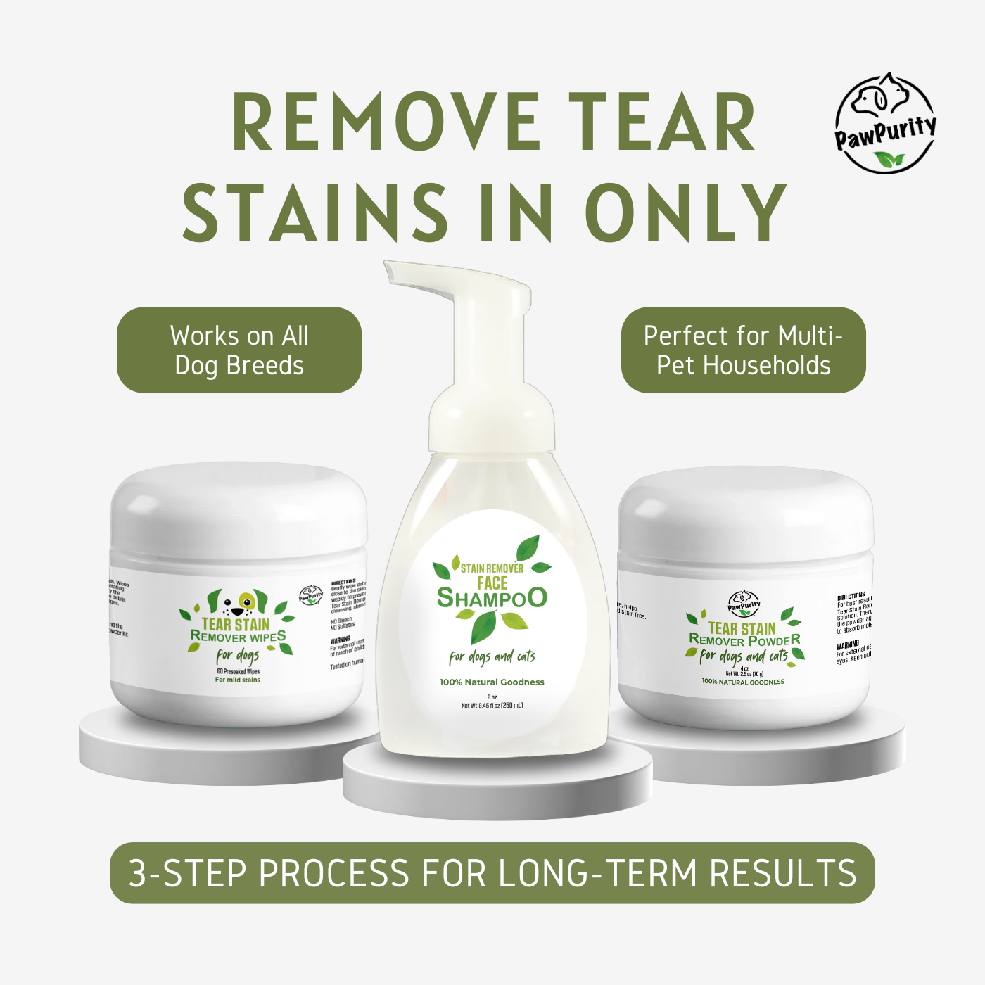 Tear Stain Remover Delux Bundle for Dogs