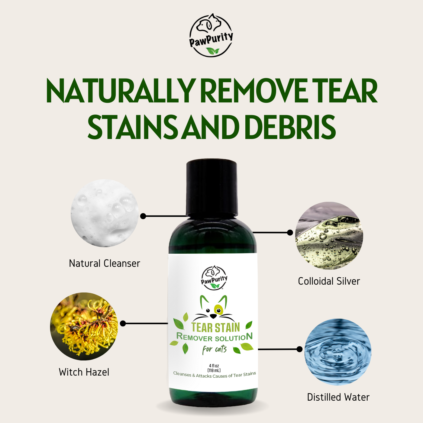 Tear Stain Remover Solution For Cats