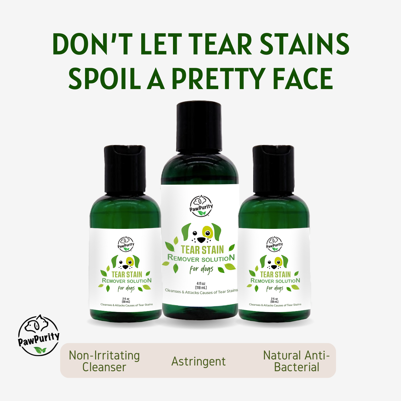 Tear Stain Remover Solution for Dogs