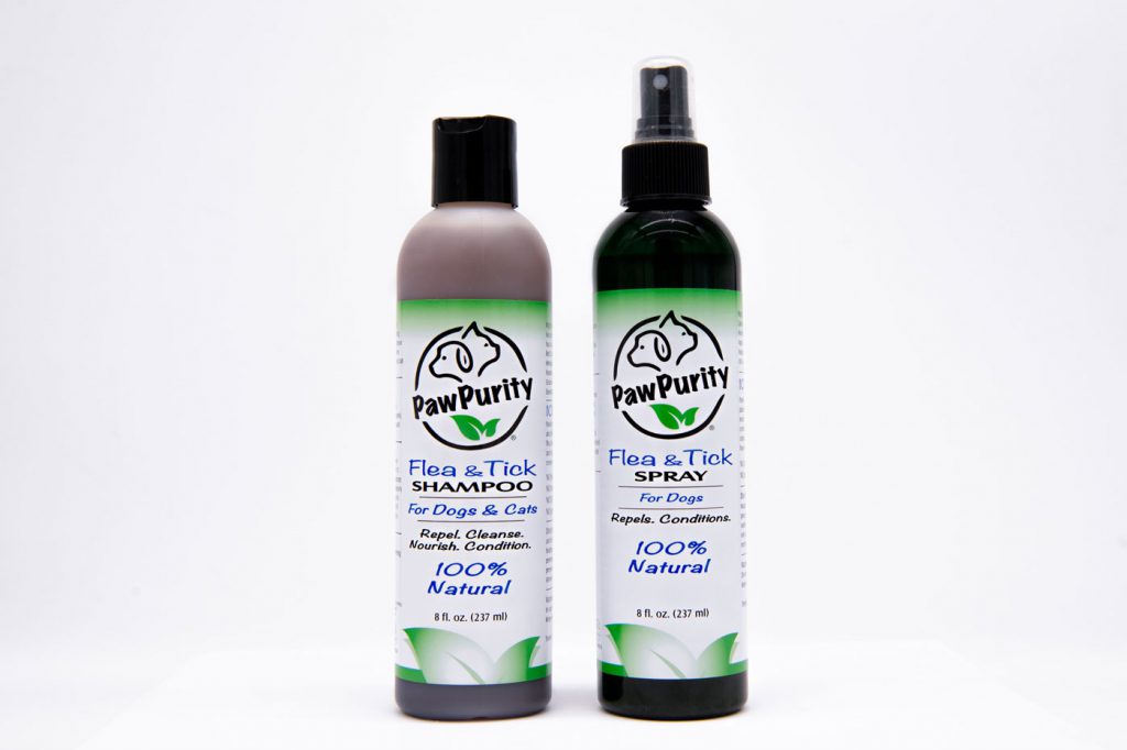 PawPurity Flea & Tick Shampoo and PawPurity Flea & Tick Spray Combo