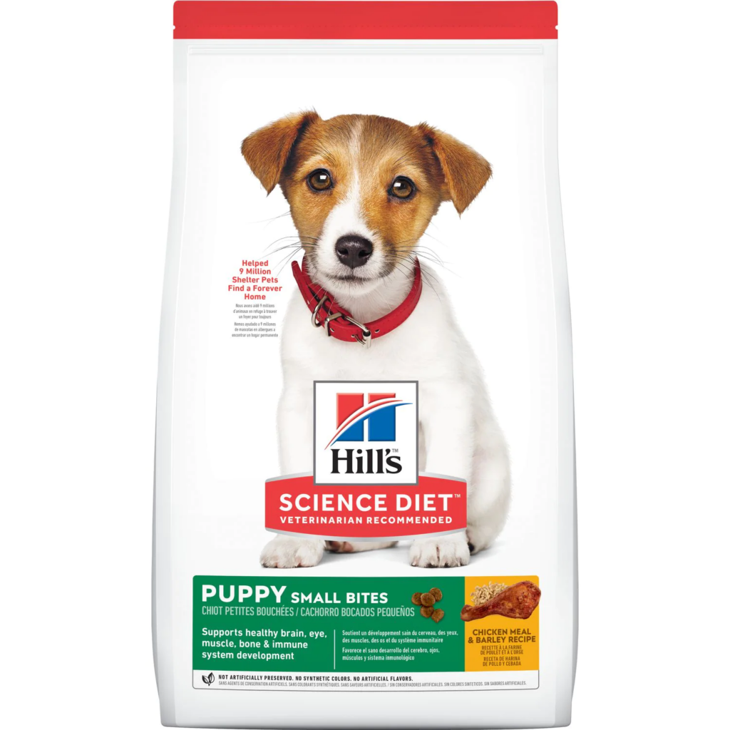 Image of bag of Hill's Science Diet Dog food for dry skin on dogs